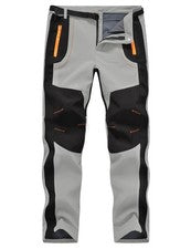 TBMPOY Hombres Nieve Esquí Senderismo Pantalones Impermeables Invierno Polar Forrado Pantalones Campamento...