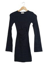Vestido de punto mujer Pretty Lavish talla 34/XS negro de moda con recortes