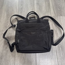 NUEVO CON ETIQUETAS - Bolso Mochila Convertible Kate Spade New York Sam Ksnyl Negro Nylon