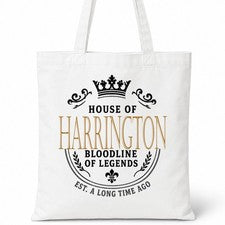 Bolso Shopper Casa Of Algodón Apellido Familiar HARRINGTON