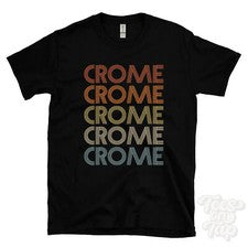 CAMISETA CROMADA ESTILO RETRO REPETIDA Hombre y Mujer Novedad Genial Nombre Regalo