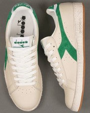 Zapatillas deportivas Diadora Game bajas enceradas blanco/verde
