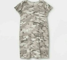 Vestido de maternidad Isabel para mujer manga corta tejido vestido de maternidad camuflaje pequeño 1222