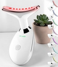 Masajeador facial de terapia de luz roja LED de 7 colores para el cuidado de la piel facial varita herramienta para el c