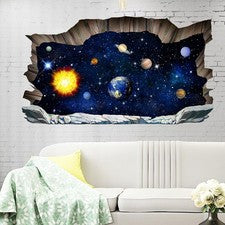 Calcomanías de pared de PVC duraderas extraíbles para decoración del hogar 3D multicolor