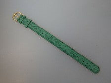 Correa de reloj de cuero verde 15,5 mm sin usar (63096)