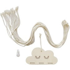 Decoraciones colgantes para accesorios para el hogar nube de madera hágalo usted mismo manualidades adorno