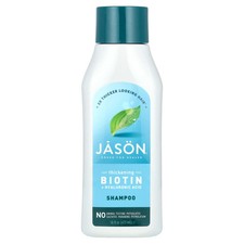 Champú restaurador de biotina Jason Natural 16 fl oz 473 ml Leaping Bunny,