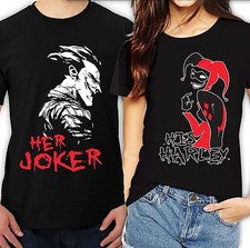 Her Joker Su Harley Halloween Pareja A Juego LOVELY Lindas Camisetas S-4XL