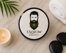 Crema para barba de sebo alimentada con pasto para hombres por TalWOW cuidado después del afeitado cuidado de peluquero 