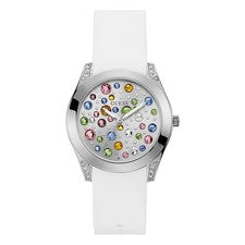 GUESS Wonderlust Orologio Analogico Quarzo Donna W1059L1 Acciaio e Bianco