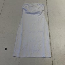 Moda Nova Salina Mini Vestido Para Mujer S Blanco Sin Tirantes Hombro Descubierto Bodycon
