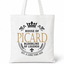 Bolso de Mano PICARD Casa del Apellido Algodón Idea de Regalo