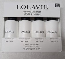KIT DE VIAJE RESTAURAR Y PROTEGER LOLAVIE - Juego de cuidado del cabello de 4 piezas