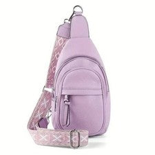 BOLSO BANDOLERA BANDOLERA MUJER MODA CON CORREAS INTERCAMBIABLES MORADO