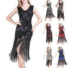 Caliente Nuevo Vestido Mujer Vestido de Fiesta Mujer Anfitrión Baile Flapper Vestido Parte