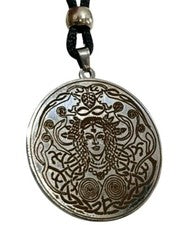 Freyja Colgante Diosa Collar Fertilidad Nórdico Pagano Vikingo Acero Joyería