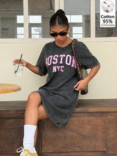 Minivestido de punto estampado Muchica para mujer