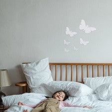 1 Juego de Pegatinas de Pared Acrílicas Mariposas Pegatinas Espejo Moderno para Hogar