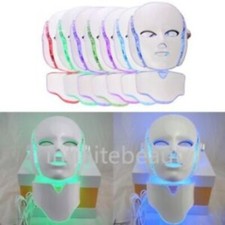 Máscara facial antienvejecimiento 7 colores luz LED fotónterapia cuidado facial rejuvenecimiento