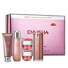 Kit Facial Anti Rosal Hidratante Rosa Cuidado de la Piel Set Antienvejecimiento, Blanqueamiento, Acné