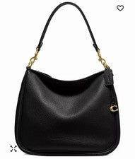 BOLSO DE HOMBRO CARY COACH MUJER SUAVE GUIJARRO Cuero Negro NUEVO con Etiquetas Bolsa para el Polvo