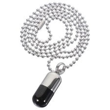 Cápsulas Colgante Collar Niña Frasco Abrible Botella Perfume Porta Pastillas