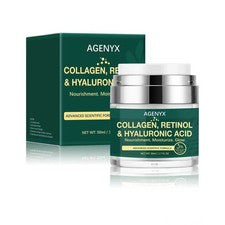 Crema de Colágeno para Rostro con Retinol y Ácido Hialurónico - Hidratante Facial