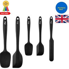 Elegante y Seguro Juego de Utensilios de Cocina de Silicona - 5 Piezas Duraderas y Resistentes al Calor