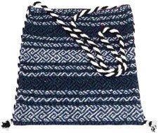 Bolso Bandolera Azteca Hecho a Mano México Tejido Hombro Bandolera Boho Hippie Azul Marino