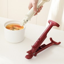 Herramienta de cocina para agarrar vajilla resistente al calor y antideslizante
