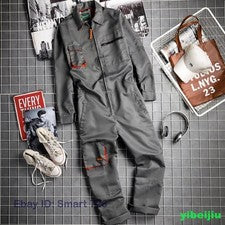 Ropa de trabajo japonesa para hombre Mono largo Monos Uniforme Pantalones Primavera Otoño