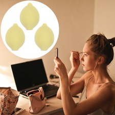 Esponja de maquillaje reutilizable amarilla 3 piezas herramienta de mezcla de belleza