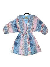 Vestido Savanna Jane Pastel Floral Patchwork Boho Para Mujer Talla M Pascua Primavera Nuevo con Etiquetas
