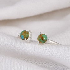 Anillo abierto Kingman de plata esterlina 925 turquesa delicado anillo de regalo banda ajustable