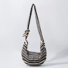Bolso De Mujer Bandolera Boho Beige Negro Moda Bandolera Saco D1C615