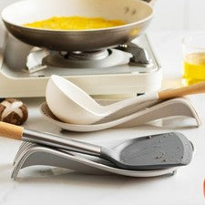 Organizador de Utensilios Silicona Cuchara Reposapiés Cuchara Antideslizante Almohadilla Base Resistente Estructura