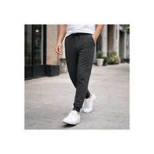 Pantalones deportivos Jerzees para hombre calce ajustado con bolsillos cordón polar brezo