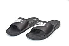 Nuevo Nike Hombres Benassi Slide JDI Negro Blanco