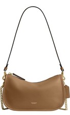 Bolso Coach Waverly para mujer CCC36 cartera de cuero marrón miel