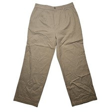 Pantalones de sarga plisados de pierna ancha ajuste relajado Mode of One tanino caqui talla 31