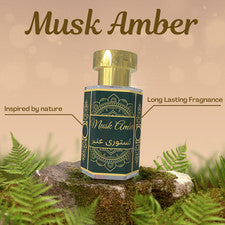 Musk Amber Attar 6 ml Roll On Premium Perfume Aceite Larga Duración Unisex Fragancia