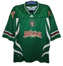 Camiseta Retro Estilo Hockey México Verde Manga Corta Fútbol Cultural Camiseta