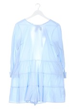 ZARA BASIC Vestido Blusa Mujer Azul Talla 36 Elegante Casual Cremallera
