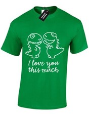 CAMISETA I LOVE YOU THIS MUCH PARA HOMBRE DIVERTIDA LINDA MODA DISEÑO CALIDAD TOP