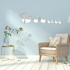 Pegatinas de pared reutilizables duraderas para superficie de espejo de acrílico para decoración del hogar