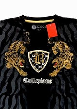 Camiseta Bucheli para hombre, estilo italiano, algodón, ajuste ceñido, elástica L...A17.A