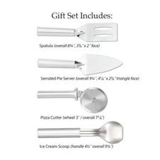 Juego de utensilios de cocina Rada 4 piezas - espátula, pizza, servidor de pasteles, pala de helado NUEVO+