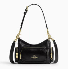 Bolso de hombro COACH Laurel 22 bolsillos CEU29 IMBLK negro auténtico nuevo...