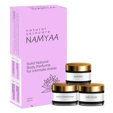 Perfume corporal natural sólido Namyaa para piel sensible 15 g cada paquete de 3